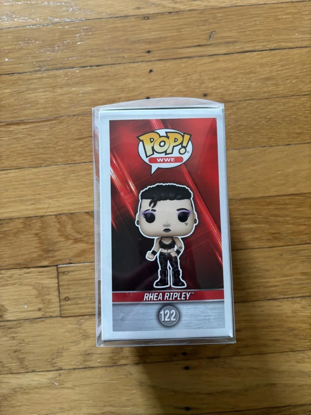 Funko Pop! WWE Rhea Ripley Vinyl Figure - Black & Purple Autograph - Picture 4 of 4